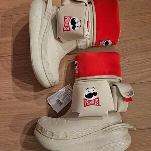 Crocs x Pringles Collaboration Moon Boot W7/M5 Unworn Complete in Box